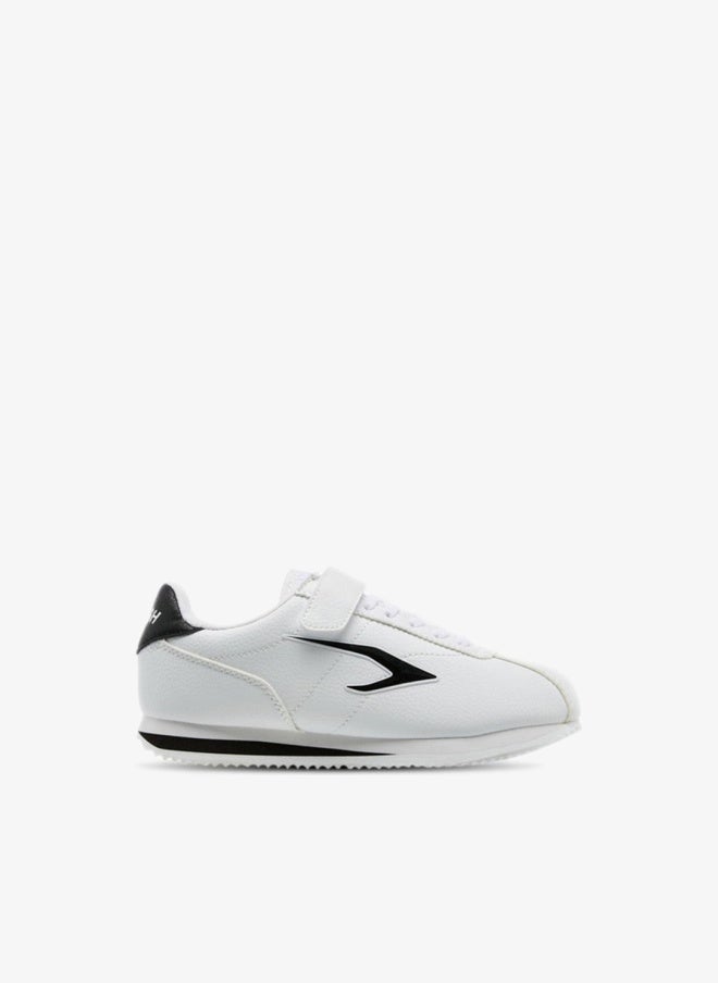 Dash Panelled School Sneakers With Hook And Loop Closure - Image 3