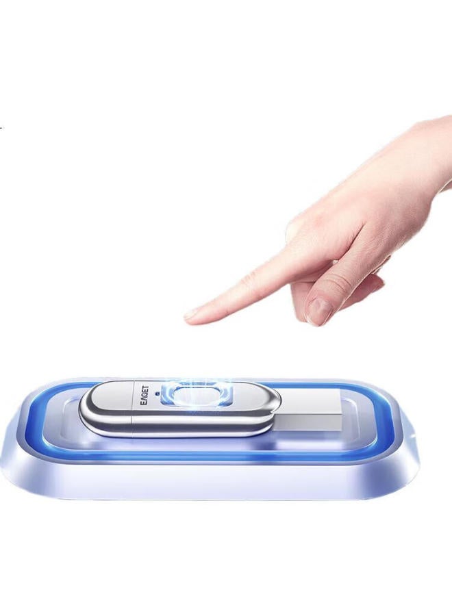 EAGET Eaget 128Gb Type-C Usb3.0 Fingerprint Encrypted Phone Usb Drive Fu68 Dual Interface High-Speed Computer Dual-Use Anti-Leakage Business Office Flash Drive - Image 2