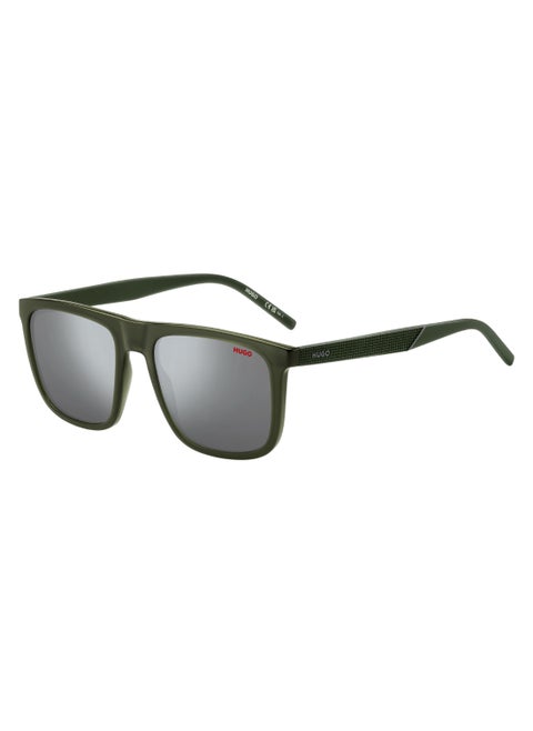 Men's Uv Protection Rectangular Shape  Sunglasses Hg 1304/S Grey 45 - Lens Size: 45.1 Mm - Green
