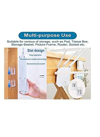 Clopic Double Sided Adhesive Wall Hooks for Hanging Strong Adhesive Hooks for Wall Heavy Duty Wall Hook for Wall Adhesive Hooks for Hanging Hooks for Wall Hooks for Wall Heavy Duty 10 Pairs