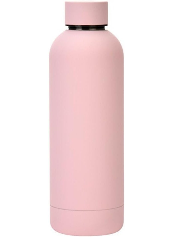 Thermal Water Bottle - Portable Lid Metal Thermal Vacuum Insulated Stainless Steel | Reusable Leak Proof BPA-Free Flask, 500ml, 10 Hours Hot/12 Hours Cold, Double-Walled Design (Pink 2) - Image 1