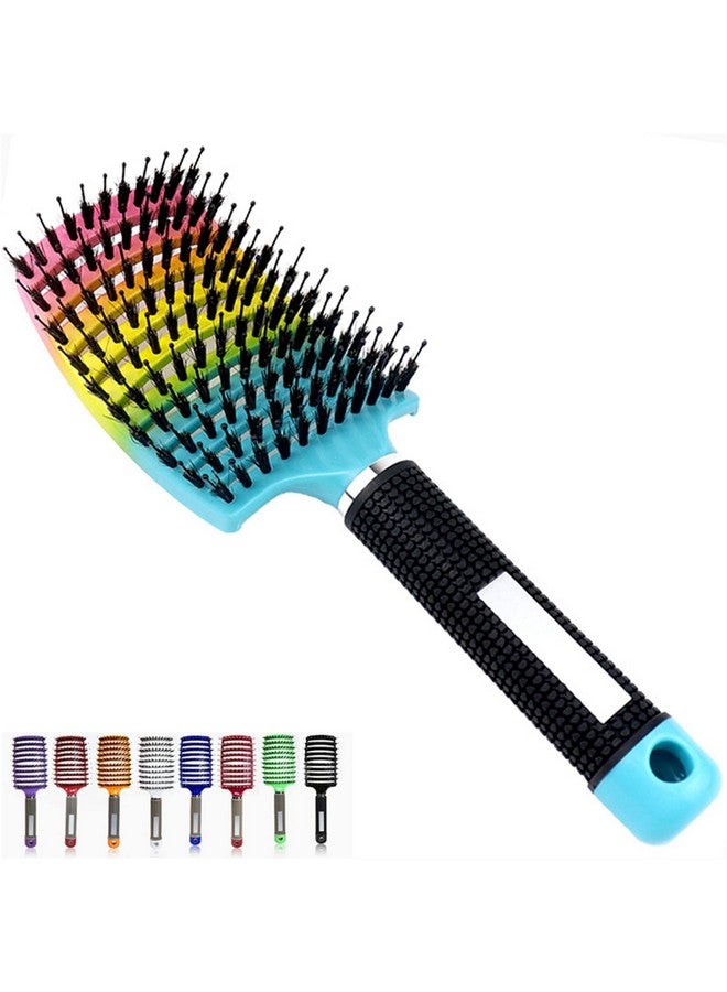 Cappuvini Hairstreaq Detangling Brush Detangling Brush Boar Bristle Hair Brush Detangle Brush Boar Bristle Brush Voremy Magic Brush Detangler Comb Flexible Detangle Comb Detangling Comb (Iridescent A) - Image 1