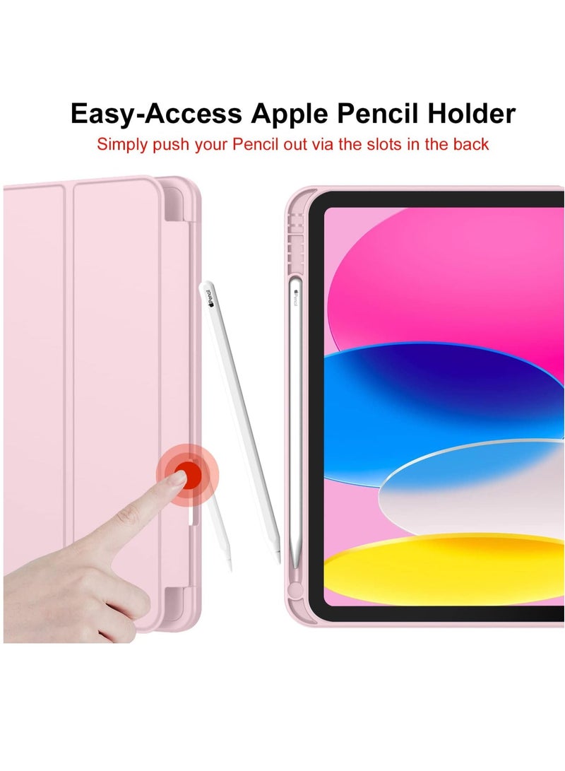 MIGOFAST Compatible with iPad 10th Generation Case 10.9 Inch 2022 with Pencil Holder, Slim Trifold Stand Protective Cover with Soft TPU Back for iPad Case 10th Generation, Auto Sleep Wake - Image 2