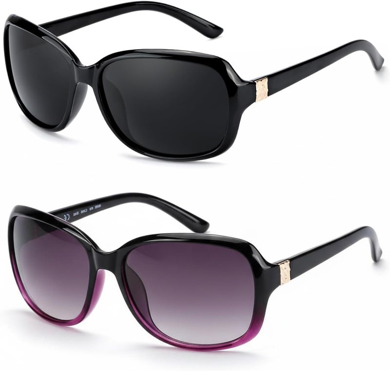 FIMILU Sunglasses for Women Trendy Polarized Sunglasses Oversized Big Sun Glasses Ladies Shades UV Protection | Fits Over Glasses ≤5.4"x1.65". Side Shields Block Sun & Wind. Weighs Only 1.1 oz—Light enough for All-day Comfortable Driving - Image 1