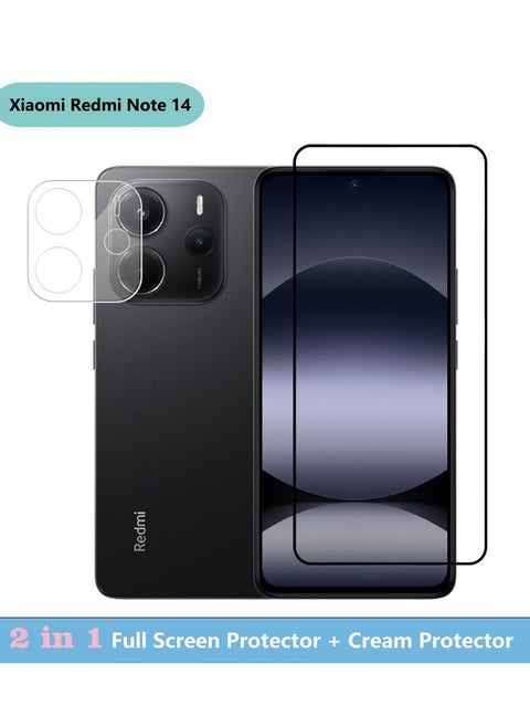 2 in 1 Xiaomi Redmi Note 14 5G Screen & Camera Protector - High Transparency Full Coverage Shield for Scratch & Impact Protection