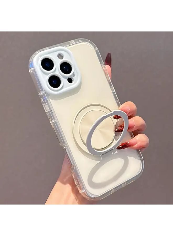 حافظة دوارة بتصميم حلوى أزرق فاتح لهاتف iPhone 16 Pro Max مع حماية من الصدمات وحامل قابل للتعديل بزاوية 360 درجة - Image 2