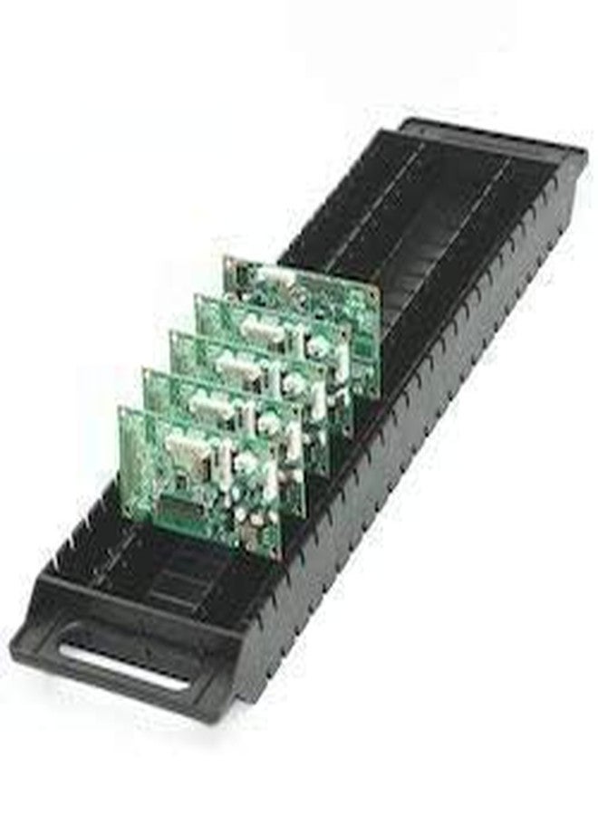SES QTek SUPREME Anti-Static PCB Tray - I Type, 25 Slots for ESD-Safe Storage Anti Static ESD PP PCB Tray (I Type) - 25 Slots FOR PCB STACKING - Image 2