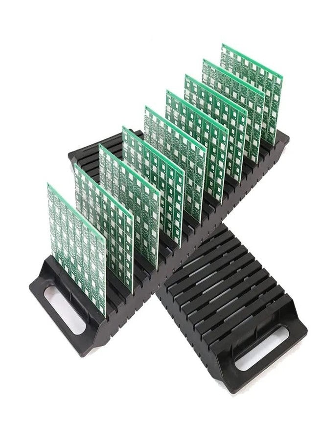 SES QTek SUPREME Anti-Static PCB Tray - I Type, 25 Slots for ESD-Safe Storage Anti Static ESD PP PCB Tray (I Type) - 25 Slots FOR PCB STACKING - Image 1