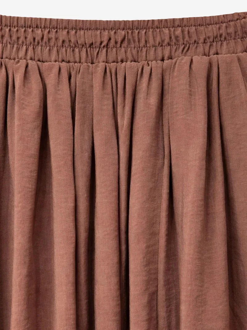 MixRay Mixray High Waist Maxi Skirt with Drawstring Waist