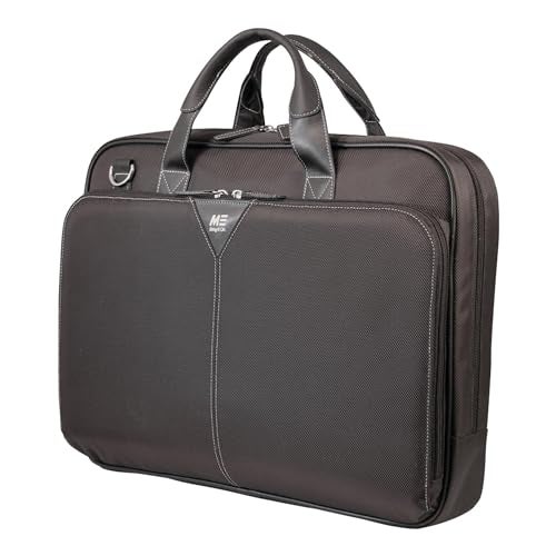 Mobile Edge Select 16 inch Nylon Laptop Briefcase Bag for Men and Women, Business, Work, Travel, Compatible with MacBook 17 inch, Black, MEBCNS1 - Image 1