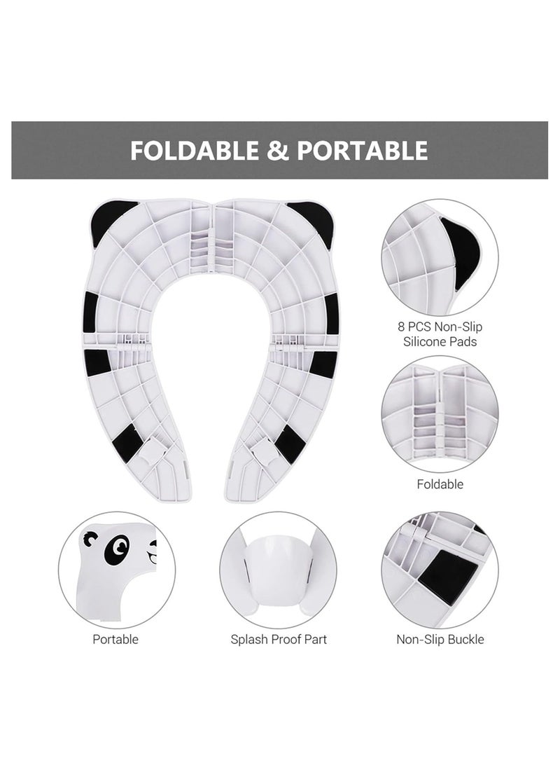 Generic Toddler Toilet Seat Cover, Upgrade Portable Potty Seat With Splash Guard For Toddler  - Image 3