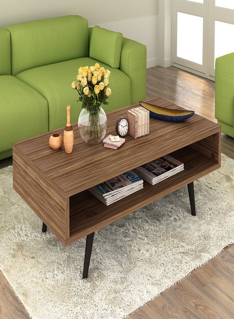 Center Coffe Table walnut color 120x60x43cm