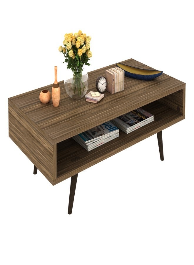 Tecnomobili Center Coffe Table walnut color 120x60x43cm  - Image 2