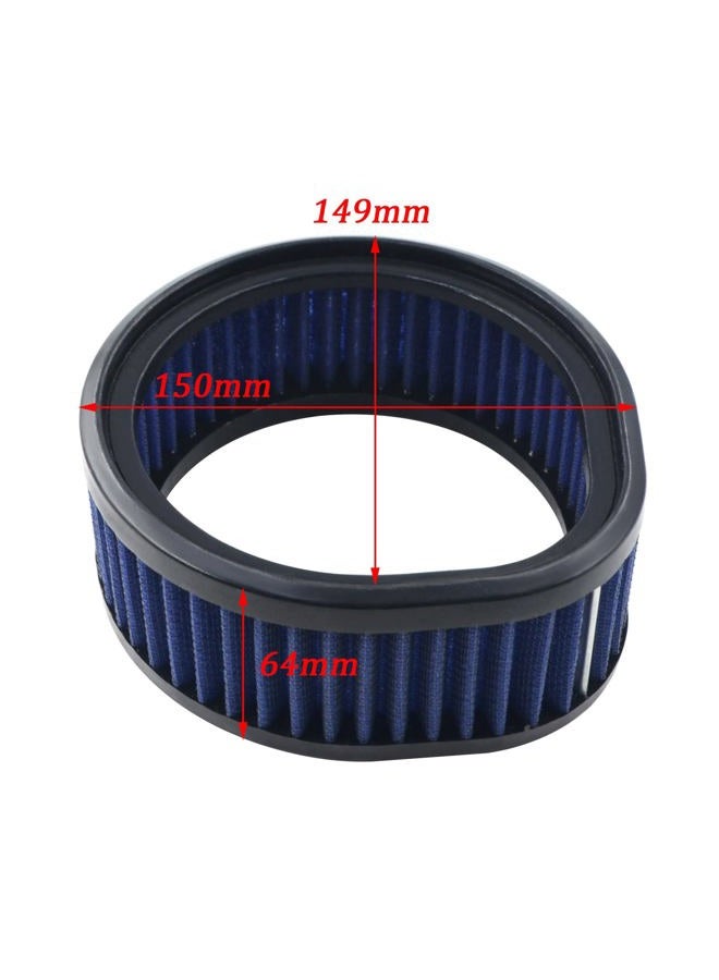 AHL Motorcycle High Flow Air Filter Reusable Air Cleaner Compatible with Harley Model S&S Super E and G Series Carb / Carburetor with Teardrop Washable & Reusable 12-579 - Image 2