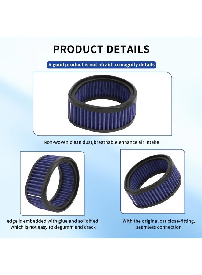 AHL Motorcycle High Flow Air Filter Reusable Air Cleaner Compatible with Harley Model S&S Super E and G Series Carb / Carburetor with Teardrop Washable & Reusable 12-579 - Image 3