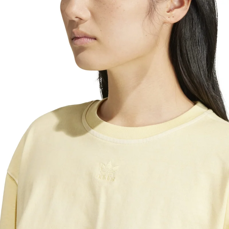 adidas adidas ESS+ CROP TEE Yellow Originals Women T-SHIRTS