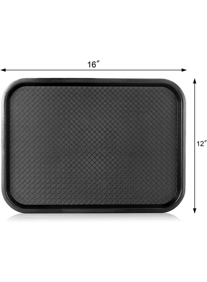 Improvhome Serving Platter/Tray Made of Premium Plastic Rectangular Shape (16 X 12 inches) (Black) (1) - Image 5