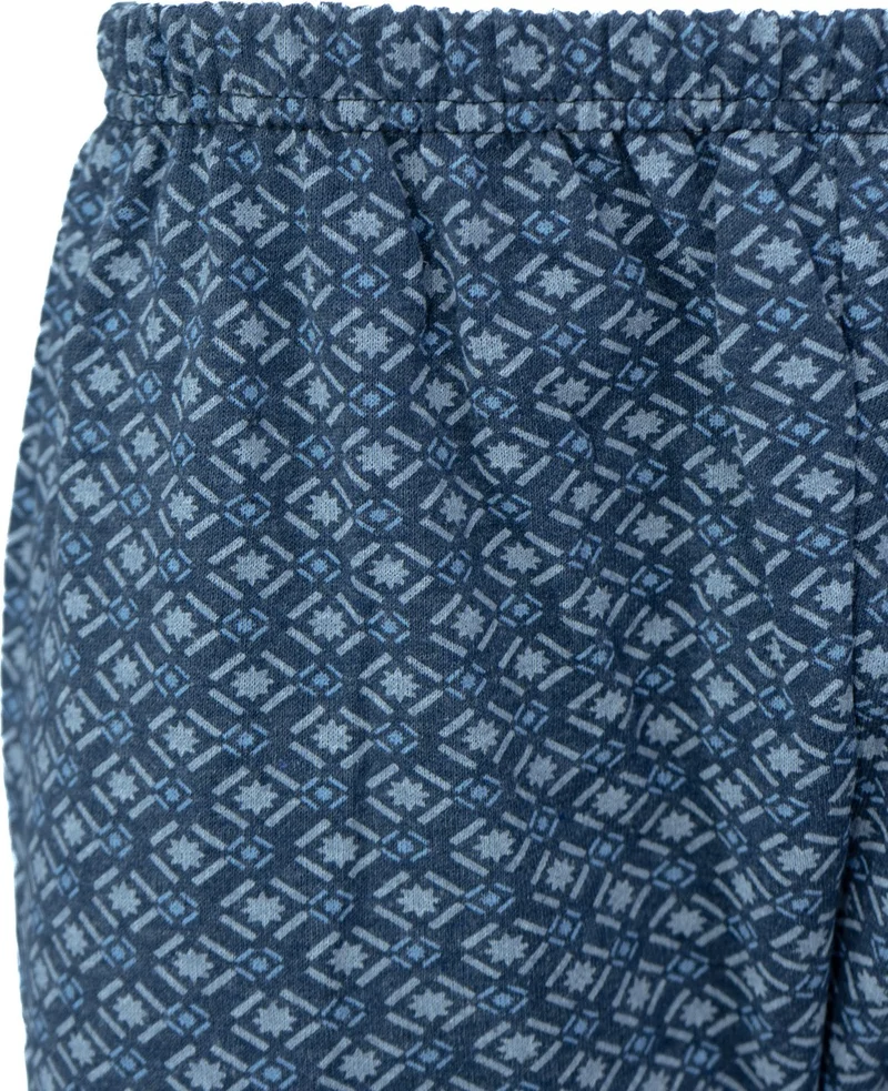 Oppland Men's Winter Pajamas Cotton Thick Fleece Lined Patterned Elastic Legs Keeps You Warm and Comfortable