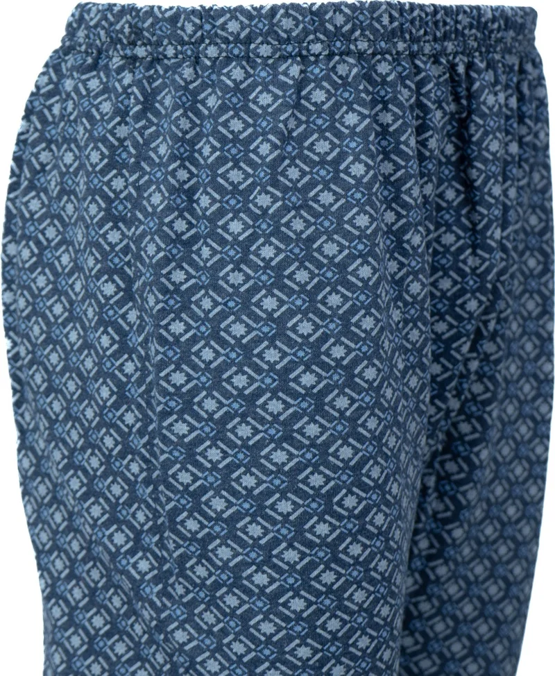 Oppland Men's Winter Pajamas Cotton Thick Fleece Lined Patterned Elastic Legs Keeps You Warm and Comfortable