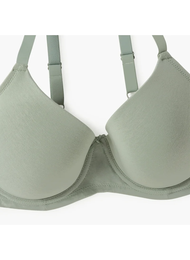 FAV Bow Detail Balconette Bra with Adjustable Strap