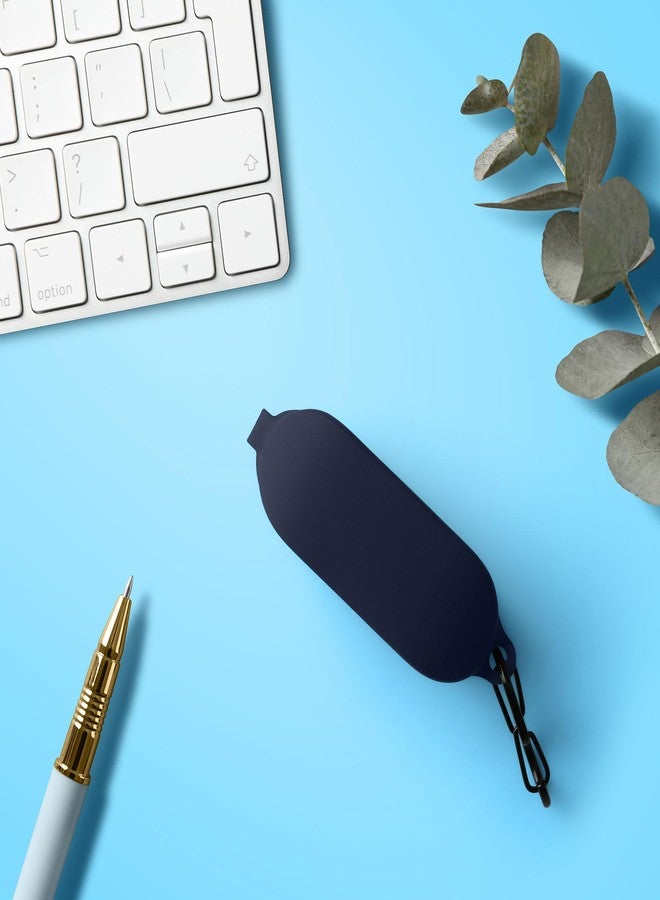 kwmobile حافظة kwmobile متوافقة مع JBL Wave 100TWS - غطاء سيليكون لحامل سماعات الأذن - أزرق داكن - Image 3