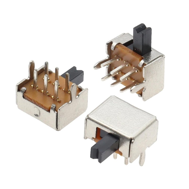 SK22D07VG4 مفتاح تبديل 2P2T 6 دبابيس مقبض عالي 4 مم قطعة واحدة - Image 4