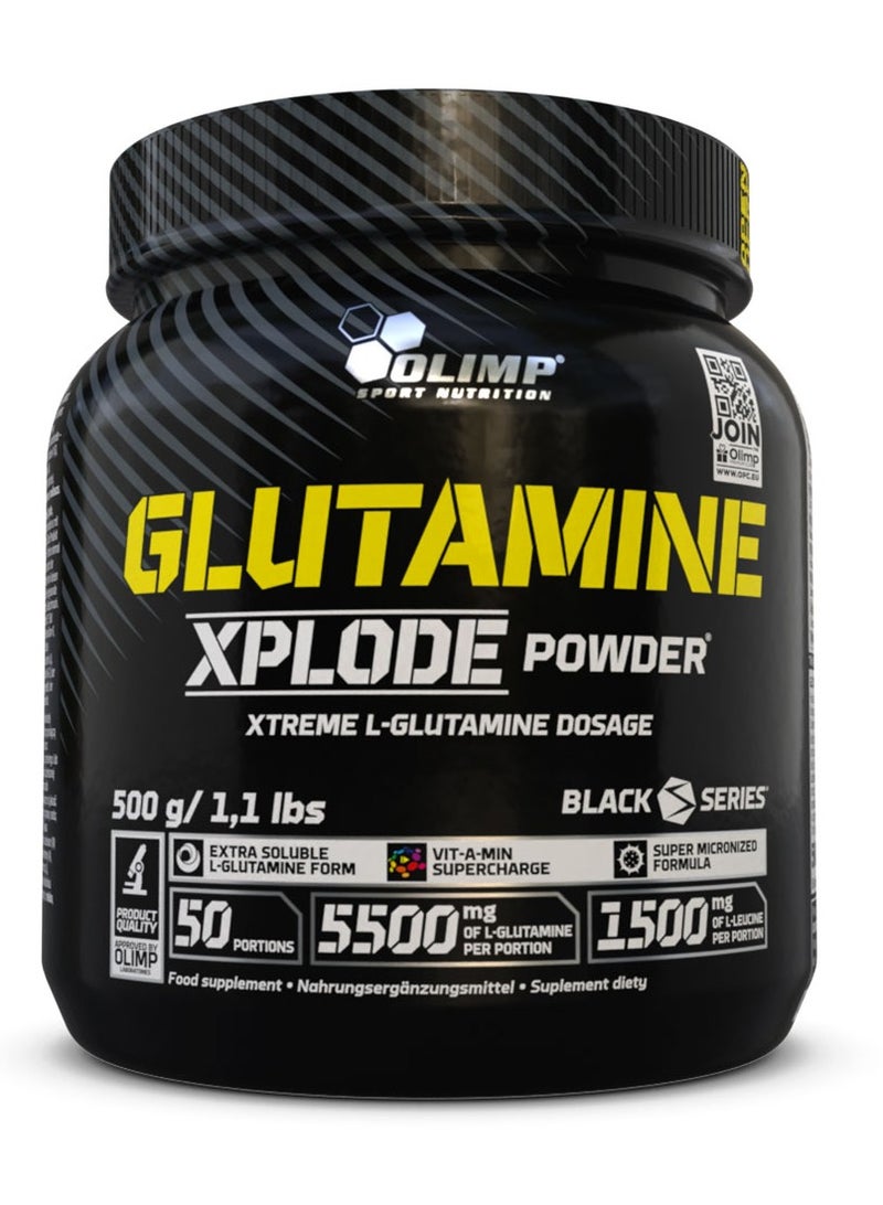 Olimp Sport Nutrition Glutamine Xplode – Pineapple Flavor, 1.1 LB | Micronized L-Glutamine Powder with Vitamins for Post-Workout Recovery - Image 1