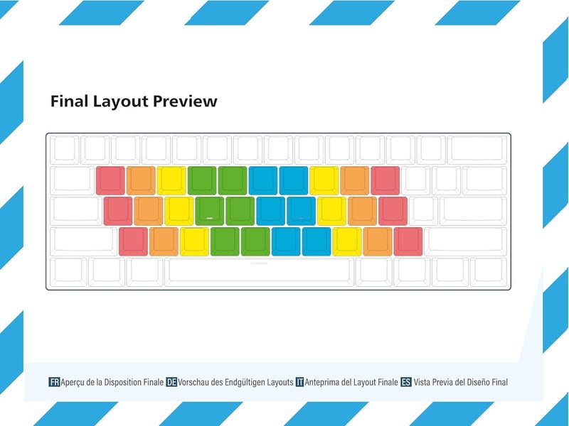 Geeky DyslexicFriendly Keyboard Stickers  ColorCoded  Ergonomically Designed for Faster and Accurate Typing  Compatible with Over 40 Keyboard Layouts 14 mm - Image 2