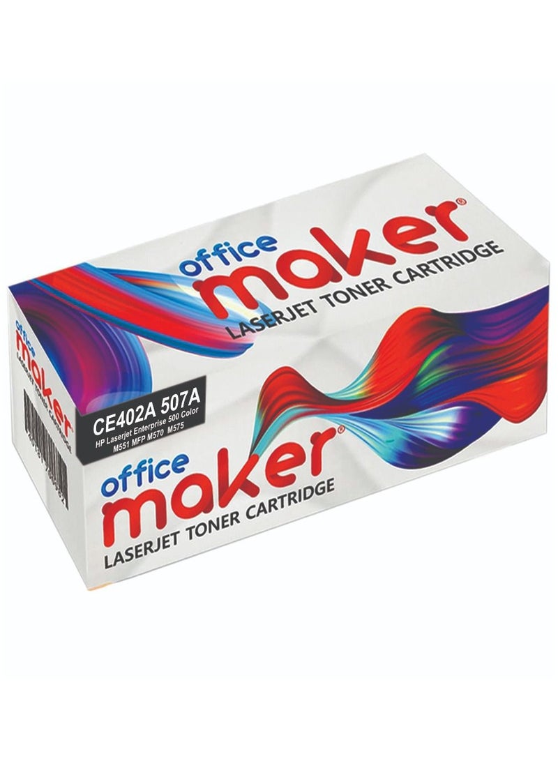 Office Maker Office maker Replacement Toner Cartridge HP 507A CE402A (Yellow)  - Image 2