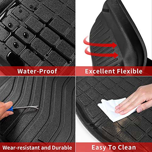 Xipoo Floor Mat Compatible with 2021-2025 Nissan Rogue Floor Mat Cargo Mat Backrest Mat Replacement for 21-25 Nissan Rogue Accessories (Fit 2021-2025 Nissan Rogue,Cargo Mat+Backrest Mats+Floor Mats) - Image 3