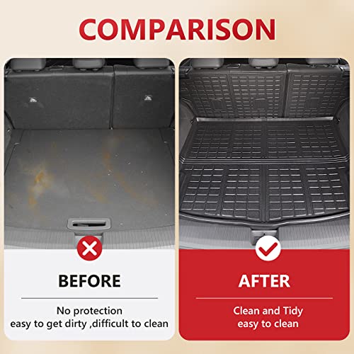 Xipoo Floor Mat Compatible with 2021-2025 Nissan Rogue Floor Mat Cargo Mat Backrest Mat Replacement for 21-25 Nissan Rogue Accessories (Fit 2021-2025 Nissan Rogue,Cargo Mat+Backrest Mats+Floor Mats) - Image 2