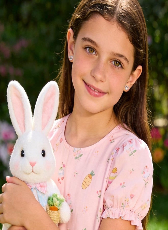 VULETO Easter Basket Stuffers for Girls Kids Teens - Heart Cross Stud Earrings Easter Basket Essentials Catholic Christian Religious Jewelry Gifts for Teen Teenage Girls Decorations - Image 5