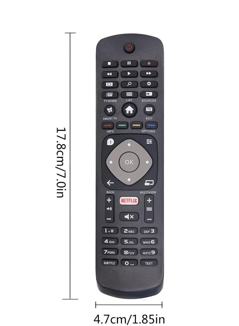 ELTRAZONE Replacement Universal Remote Control for Philips Smart TV - Works with All Philips Models, Includes Netflix Button, No Setup Required, with Battery - Image 3