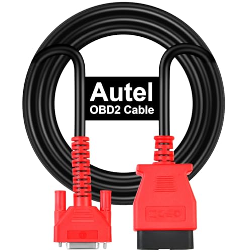 Autel OBD2 Cable, 16 Pin OBDII Diagnostic Test Cable Compatible with MK808Z, MK808Z-TS, MK808Z-BT, MP808Z-TS, DS808S, MK808, MX808S, MX808S-TS, MK900, MS906S, DS900 - Image 1
