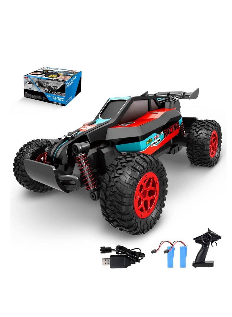 SYOSI Loozix RC Racing Car, 1:20 Scale 2.4GHZ Remote Control 20KM/H High Speed Racing RC Truck Electric Toy Vehicle with 2 Rechargeable Batteries for Boys Kids - Image 1