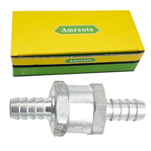 Amrxuts 12mm 1/2" Fuel Non Return One Way Check Valve Petrol Diesel Fuel Oil Water Aluminium Alloy - Image 2