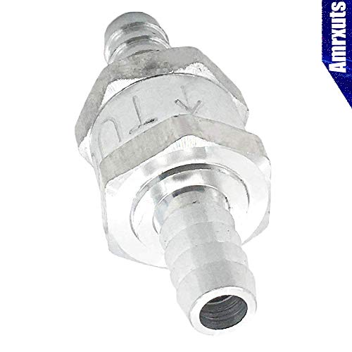Amrxuts 12mm 1/2" Fuel Non Return One Way Check Valve Petrol Diesel Fuel Oil Water Aluminium Alloy - Image 4