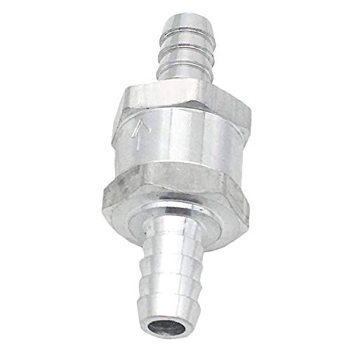 Amrxuts 12mm 1/2" Fuel Non Return One Way Check Valve Petrol Diesel Fuel Oil Water Aluminium Alloy - Image 1