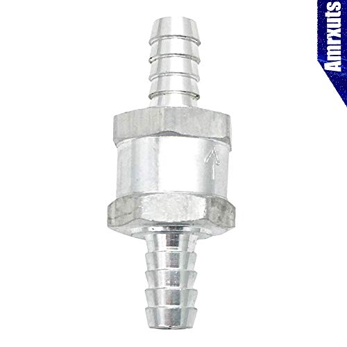 Amrxuts 12mm 1/2" Fuel Non Return One Way Check Valve Petrol Diesel Fuel Oil Water Aluminium Alloy - Image 3