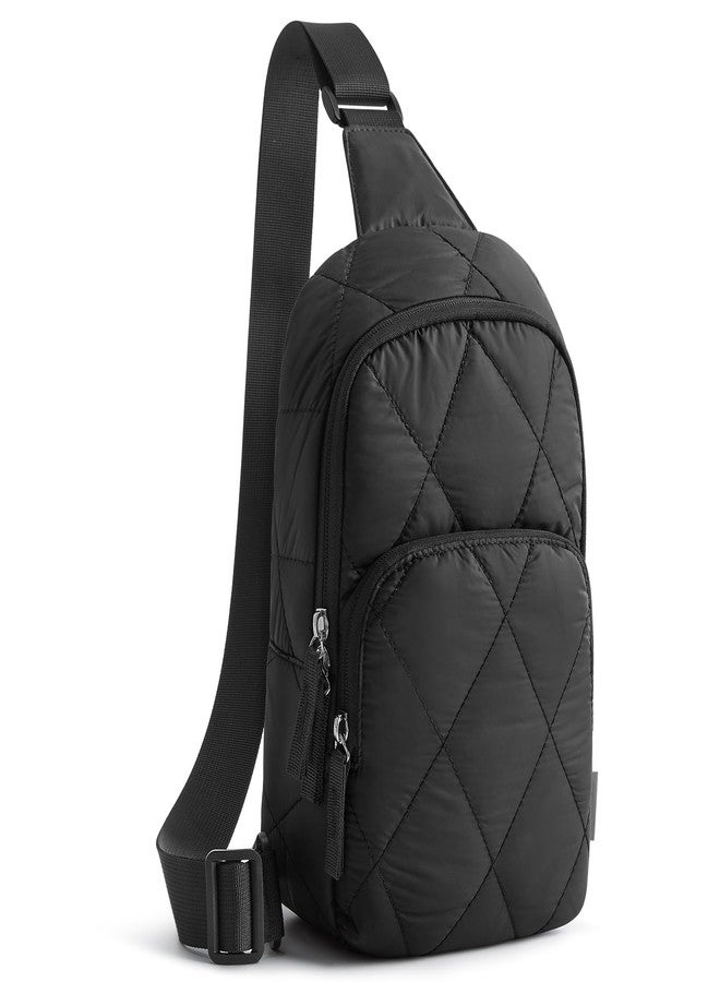 جي4فري حقيبة كتف G4Free للنساء، حقيبة كروسبودي مبطنة خفيفة الوزن مناسبة للسفر اليومي والعمل - أسود - Image 1