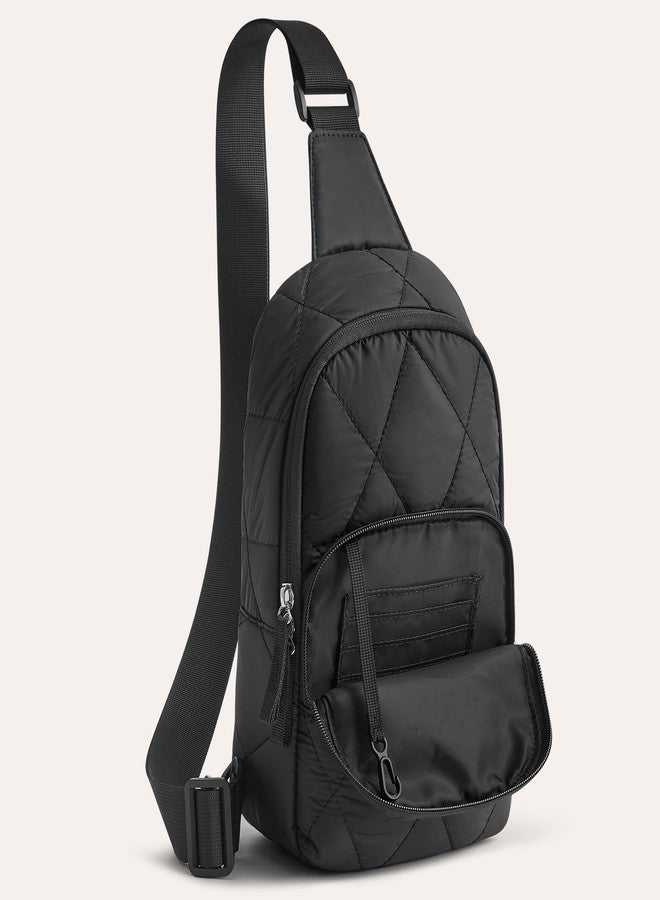 جي4فري حقيبة كتف G4Free للنساء، حقيبة كروسبودي مبطنة خفيفة الوزن مناسبة للسفر اليومي والعمل - أسود - Image 4