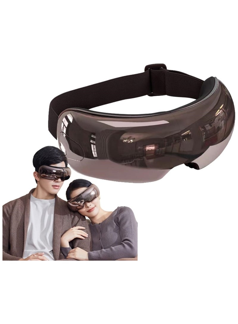 Ru syanl Eye Sleep Mask with Heating Eye Massager with Bluetooth Ideal for Mom and Dad Smart Eye Mask for Relaxation Reduces Eye Strain Eye Care Device  - Image 1