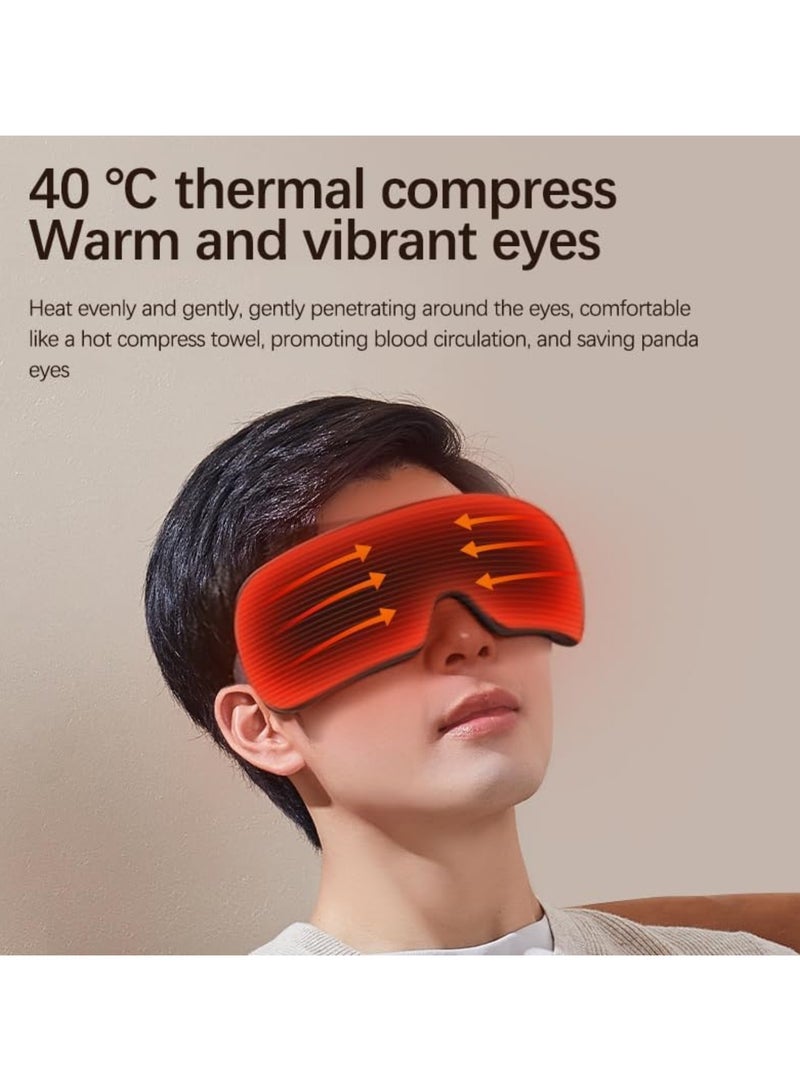 Ru syanl Eye Sleep Mask with Heating Eye Massager with Bluetooth Ideal for Mom and Dad Smart Eye Mask for Relaxation Reduces Eye Strain Eye Care Device  - Image 2
