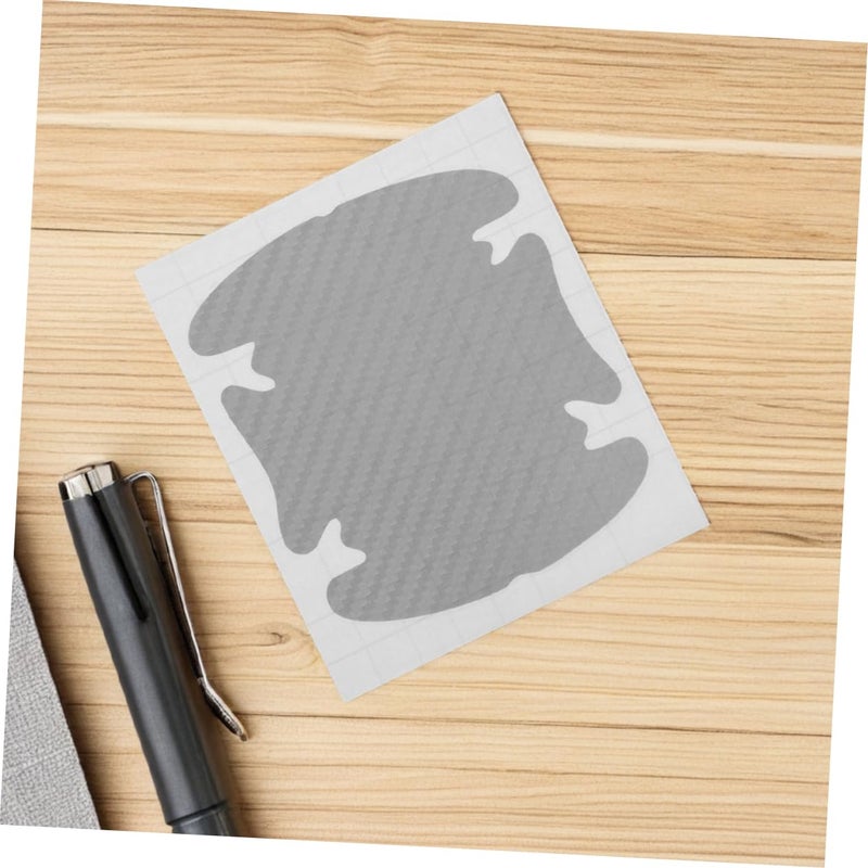 8Pcs Carbon Fiber Car Door Handle Scratch Protection Stickers Easy Adhesive Installation Durable Exterior Accessories - Image 5
