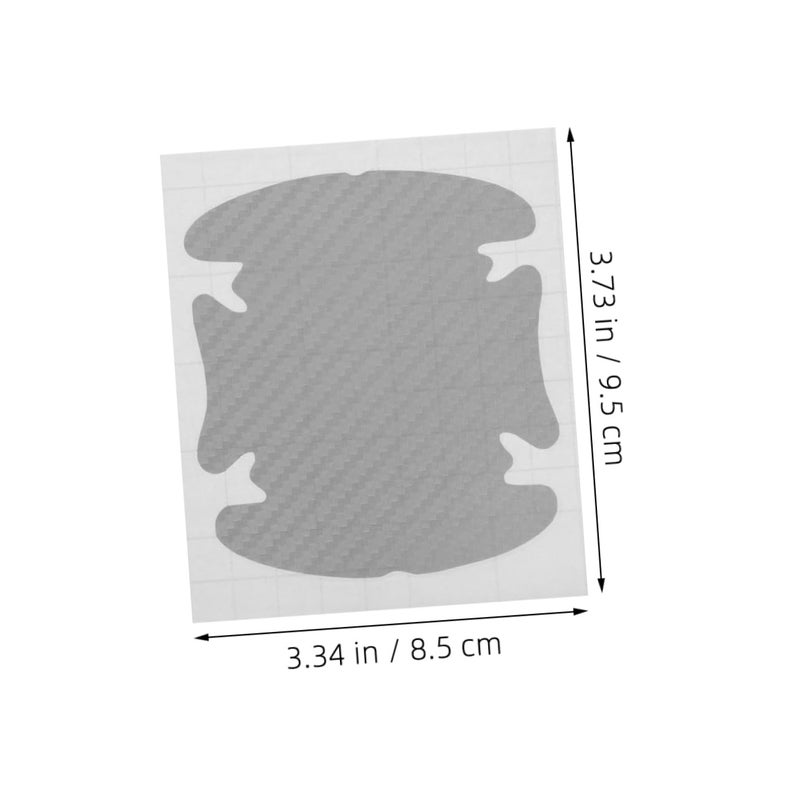 8Pcs Carbon Fiber Car Door Handle Scratch Protection Stickers Easy Adhesive Installation Durable Exterior Accessories - Image 3