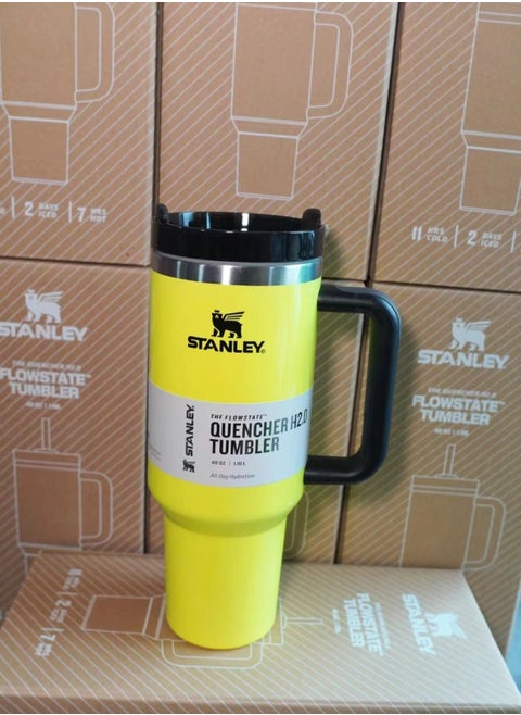 Stanley Quencher Stainless Steel Vacuum Insulated Tumbler with Lid and Straw for Water, Iced Tea or Coffee, Smoothie and More, 40 oz