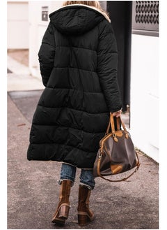 NIBEMINENT Zipper Front Color Block Coat, Versatile Long Sleeve Thermal Winter Outwear, Women's Clothing  - Image 2