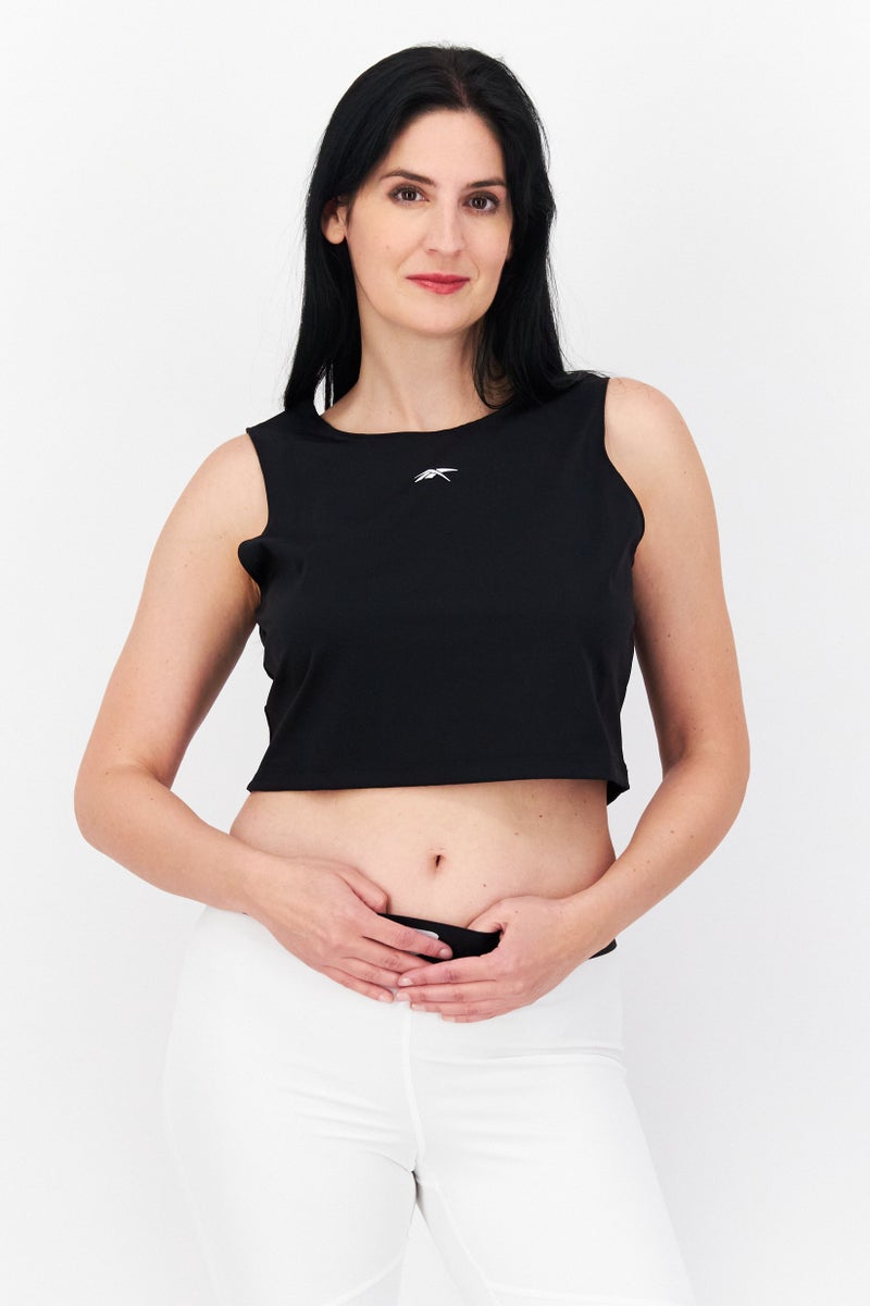 Reebok Women Sportswear Fit Sleeveless Training Tops, Black - Image 1