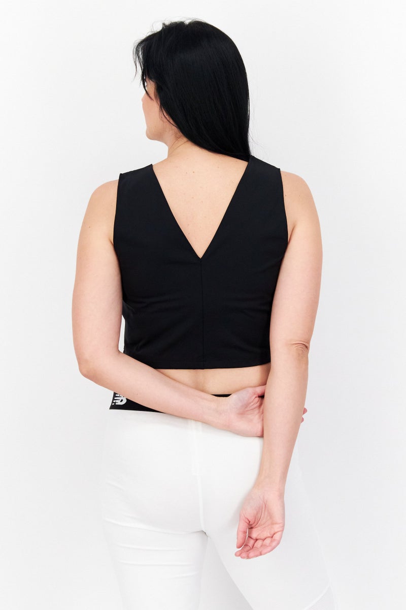 Reebok Women Sportswear Fit Sleeveless Training Tops, Black - Image 2