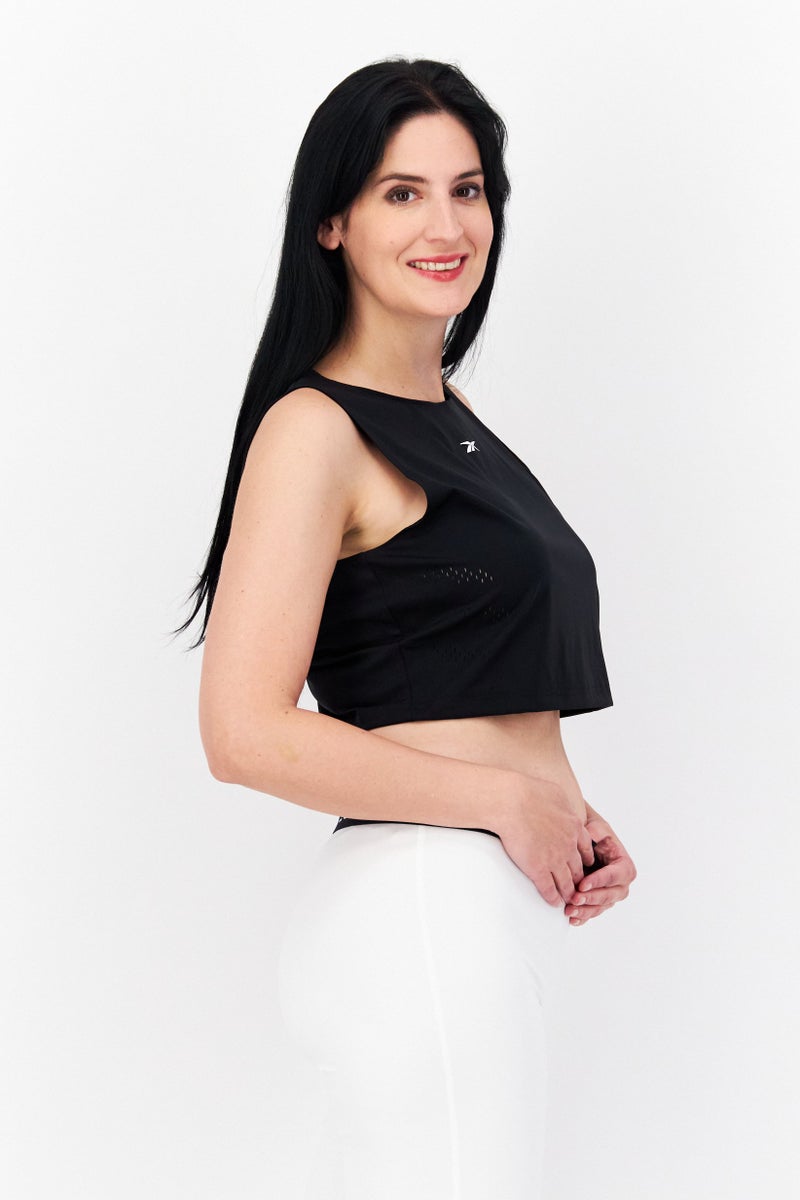 Reebok Women Sportswear Fit Sleeveless Training Tops, Black - Image 4